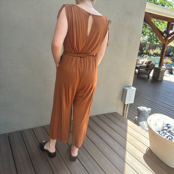 ANTHROPOLOGIE Moulinette Soeurs Alisande Belted Knit Jumpsuit - size Medium - Picture 7 of 9